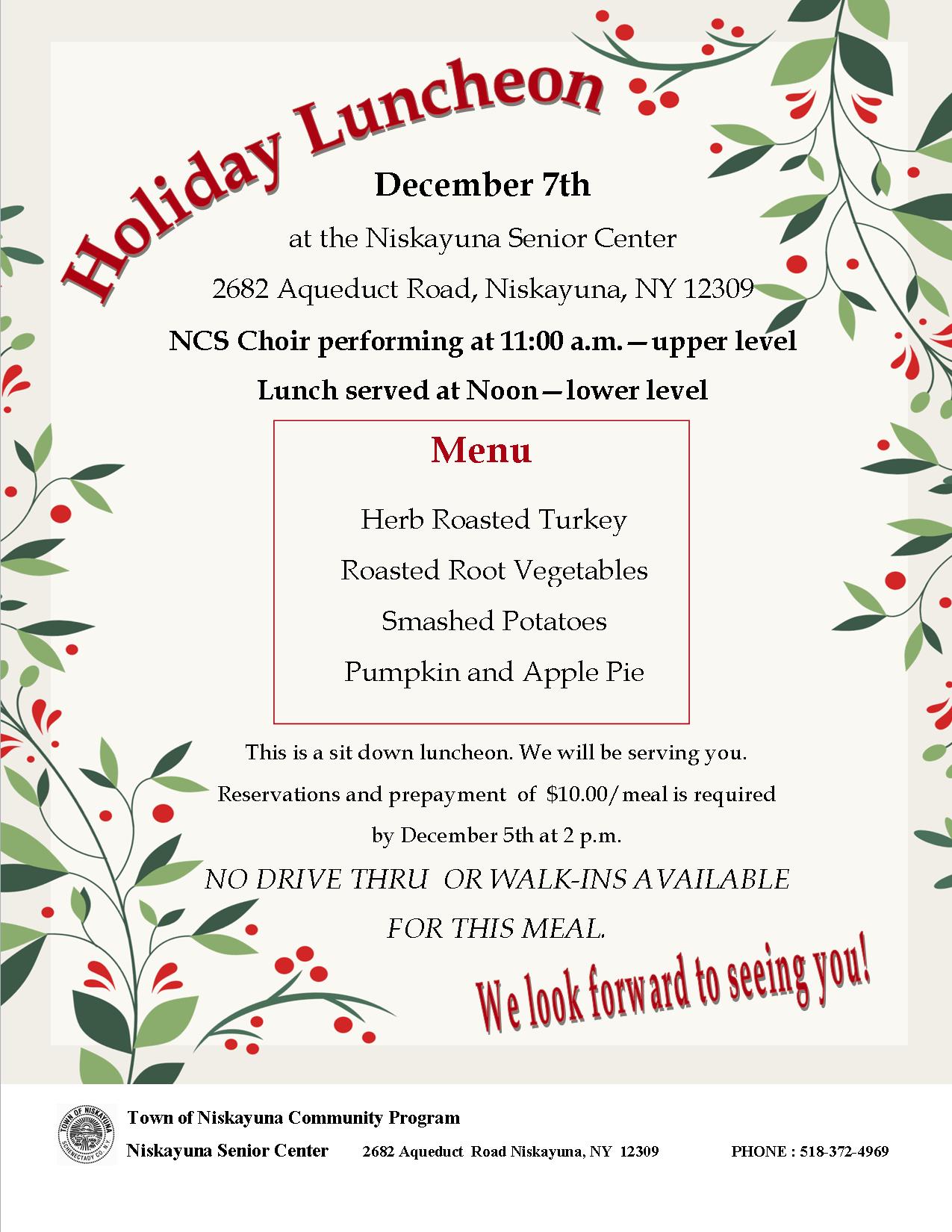 Holiday Luncheon 12072023